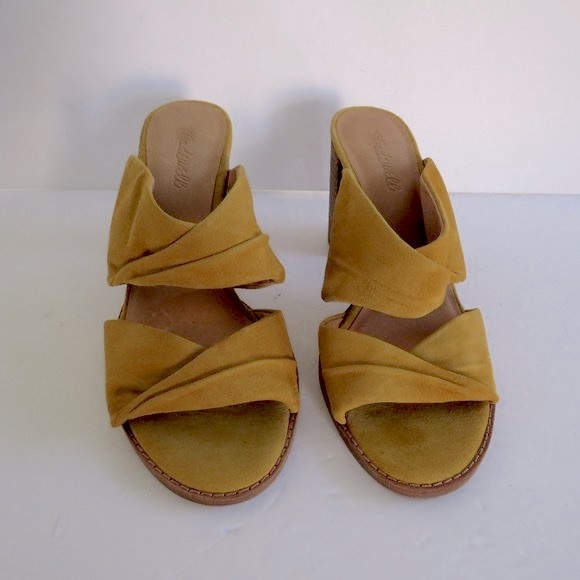 MADEWELL $148 The Alexandria Mule in Suede Block Heel Shoes Size 9 - Picture 4 of 7